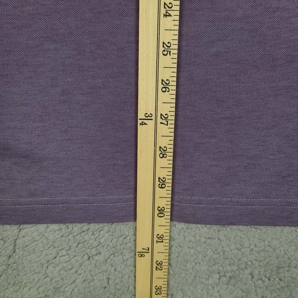 Travis Mathew Polo Shirt Men's Large Purple Short Sleeve Pima Cotton Blend - Picture 12 of 12